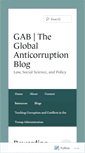 Mobile Screenshot of globalanticorruptionblog.com