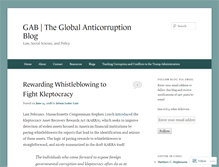 Tablet Screenshot of globalanticorruptionblog.com